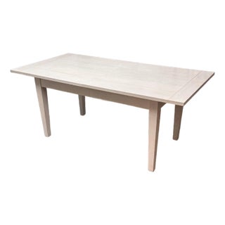 Serena & Lily Beach House Extension Dining Table in Saltwashed Oak For Sale