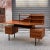 Mid-Century Modern Teak and Iron Desk with Brass Feet For Sale - Image 3 of 5