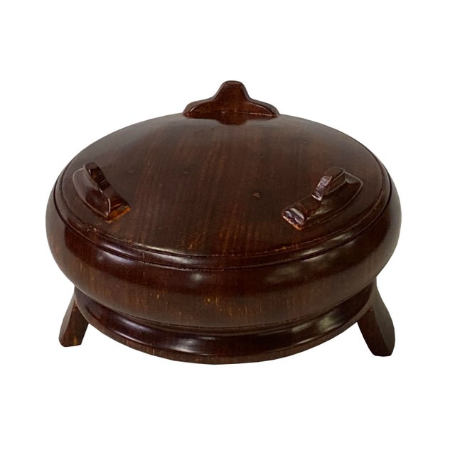 2000 - 2009 Chinese Zen Oriental Round Wood Ding Shape Incense Display For Sale - Image 5 of 7