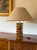 Hollywood regency wood table lamp base France 1970s wood, brass Lampshade included Lamp base: H 40 cm x 12 × 12 cm H. with...