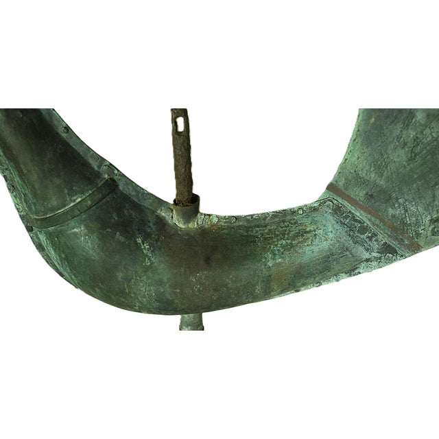 Metal Mid 19th Century French Copper Folk Art Weather Vane For Sale - Image 7 of 8