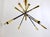 A large and impressive Italian midcentury Sputnik chandelier with articulating / adjustable arms from the 1950s. In the...