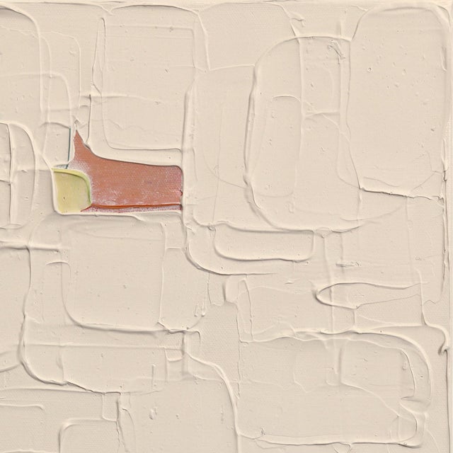 Beige Baby 2 - Original Neutral Textured Abstract Acrylic Painting on Canvas For Sale - Image 4 of 9