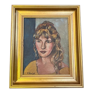 Contemporary Original Stephen Heigh Portrait Painting “Sylvette David- The Girl With the Ponytail” For Sale