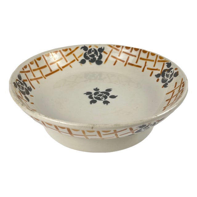 Earthenware Plate on Pedestal from Badonviller Roscoff, 1930 For Sale