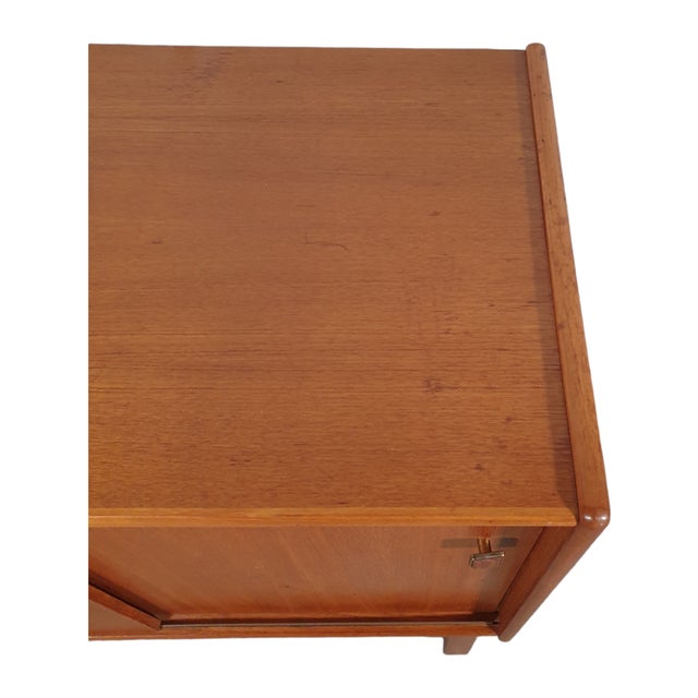 Brown Swedish Sideboard in Teak Veneer For Sale - Image 8 of 10