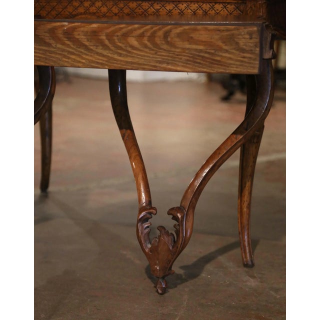 Brown Pair of 19th Century Louis XV Carved Walnut Wall Brackets Consoles From Provence For Sale - Image 8 of 8