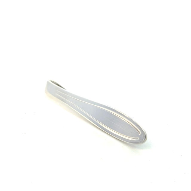 Metal 1990s Georg Jensen Estate Money Clip Tie Pin Silver For Sale - Image 7 of 12