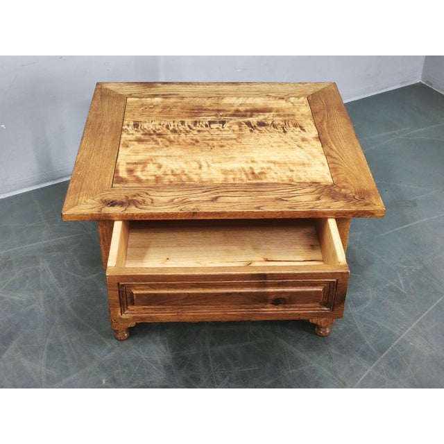 Large European Oak Nightstands, 1980s, Set of 2 For Sale - Image 17 of 18
