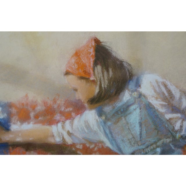 Beige Kathryn Fincher the Dream Keepers American Flag 911 Tribute Lithograph Print 34" For Sale - Image 8 of 13