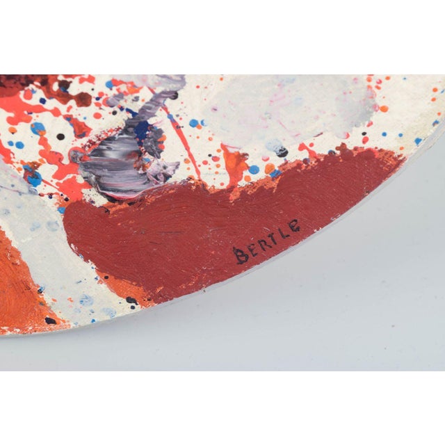Lars Bertle, Expressive Abstract Work, 1970s, Wood and Canvas For Sale - Image 3 of 5