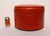 Mid-Century Modern Orange Pouf / Foot Stool / Ottoman For Sale - Image 9 of 16