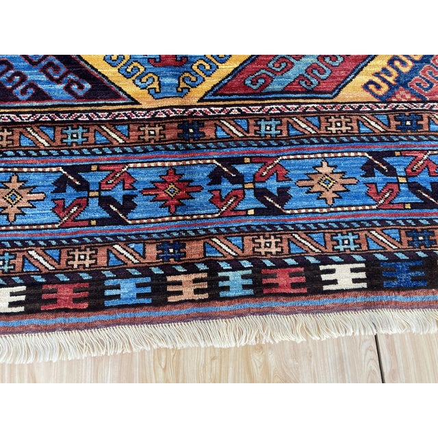 Vintage Wool Lori Pambak Kazak Rug For Sale - Image 9 of 14