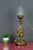 Metal Empire Style Bronze-Colored Pewter and Frosted Cut Glass Table Lamp, 1900s For Sale - Image 7 of 18
