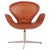 The Swan Model 3320 in Cognac Leather by Arne Jacobsen for Fritz Hansen, 1960s For Sale - Image 12 of 12