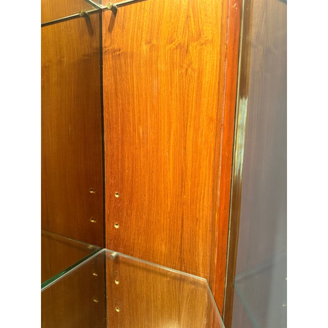 Vintage Lighted Tessellated Stone Display Case, Attributed For Sale - Image 10 of 11