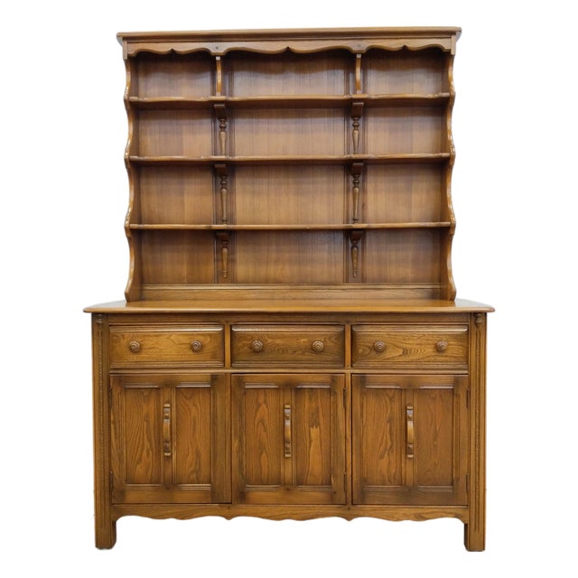 Vintage Sideboard / Hutch by Ercol For Sale