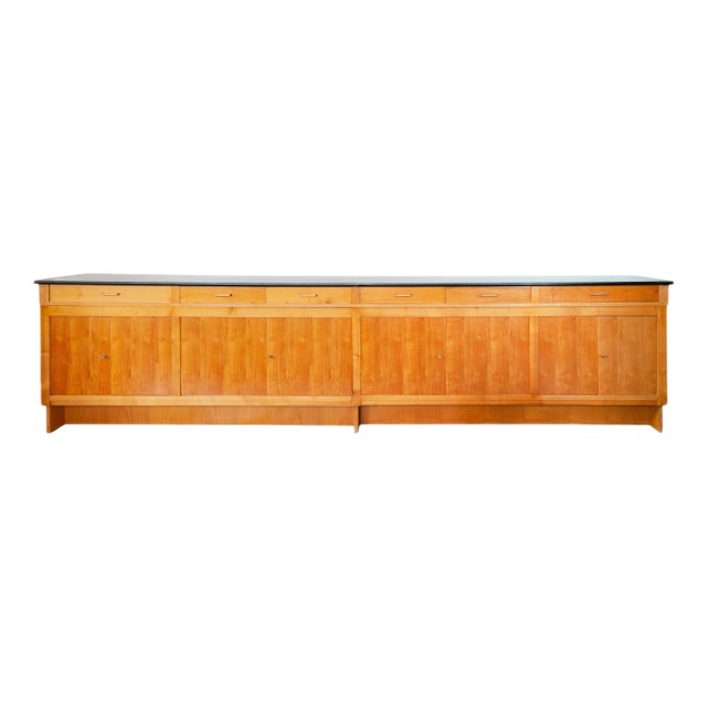 Large Ash Wood Sideboard, 1960s For Sale