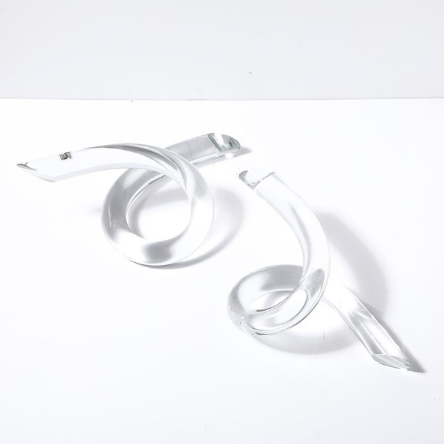 Mid-Century Organic Interlocking Sculpture in Hand-Blown Murano Glass by Seguso For Sale - Image 15 of 16