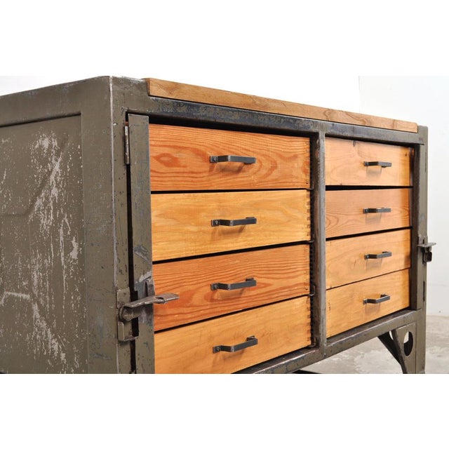 Industrial Industrial Chest of Drawers, 1950s For Sale - Image 3 of 14