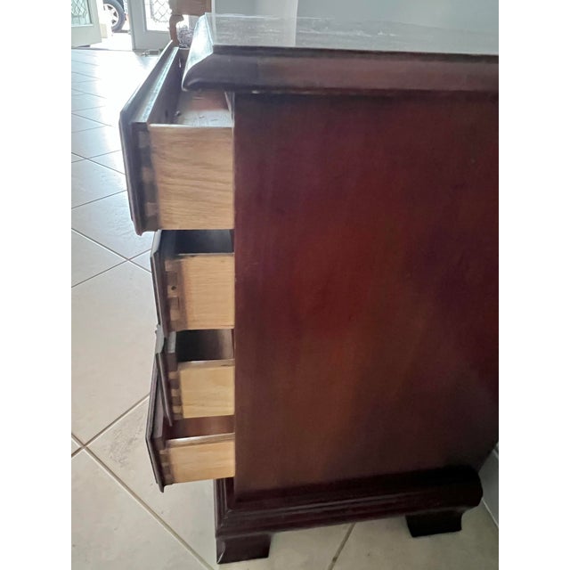 Vintage Thomasville 4 Drawers Nightstand /End Table For Sale - Image 9 of 9