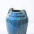 Blue Art Deco Skyscraper Style Speckled Organic Blue Ceramic Vase Signed Pierrefonds For Sale - Image 8 of 13