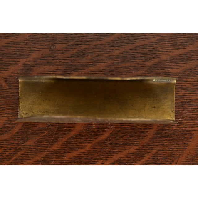 Roycroft Roycroft Arts & Crafts Brass Over Copper Letter Rack For Sale - Image 4 of 12