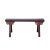 Wood Vintage Oxblood Red Rural Village Rustic Slim Wood Seating Bench For Sale - Image 7 of 7