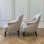 Beige Vintage Reproduction Style Club Chair in Natural Cotton Canvas For Sale - Image 8 of 13