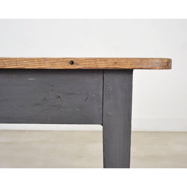 Rustic Country French Provincial Pine Farmhouse Dining Table For Sale - Image 12 of 18
