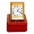 Cartier Tank Desk Clock Two-Tone Gold and Steel For Sale