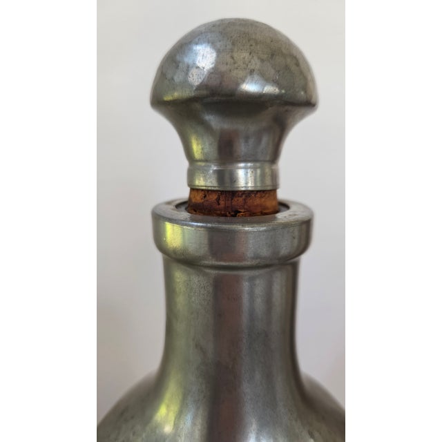 Mid 20th Century Mid 20th Century Royal Holland Daalderop Amber Glass and Pewter Decanter For Sale - Image 5 of 18