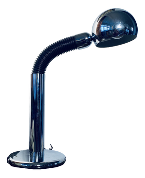 Vintage Italian Chrome Table Lamp by Bellini for Targetti, 1970