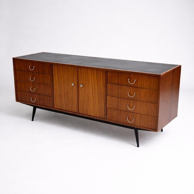 Mid-Century Walnut and Mahogany Sideboard from Herbert Gibbs, 1960s For Sale - Image 9 of 9