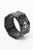 French Art Deco Style Black Resin and Rhinestone Angled Cuff Bangle Bracelet, 1980's For Sale - Image 4 of 10