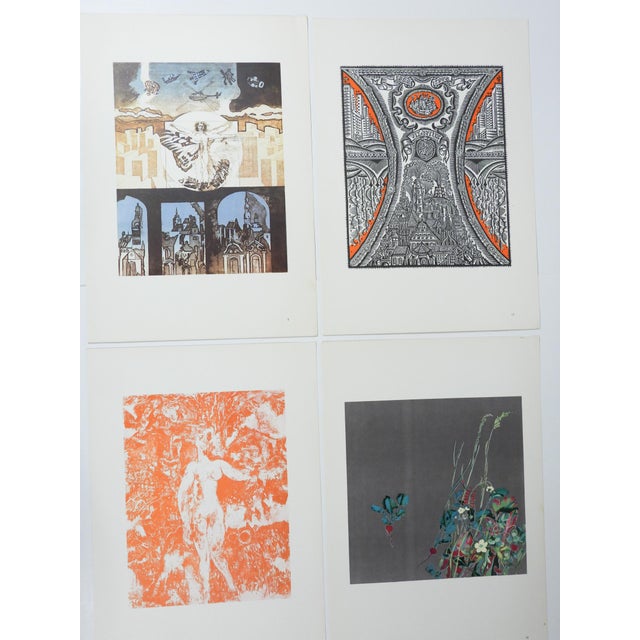 1977 Third Tallinn Graphic Triennial Portfolio of 22 Abstract Lithographs For Sale In Seattle - Image 6 of 17