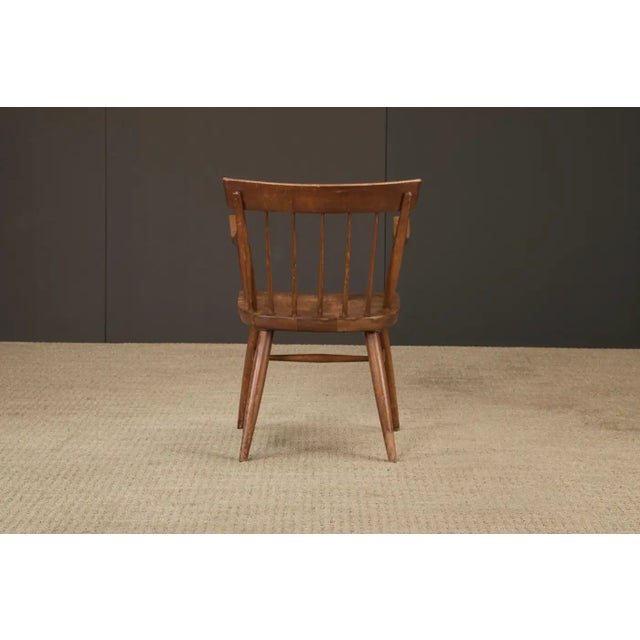 Mid-Century Willett Furniture Company Solid Cherry Spindle-Back Armchairs For Sale - Image 16 of 18
