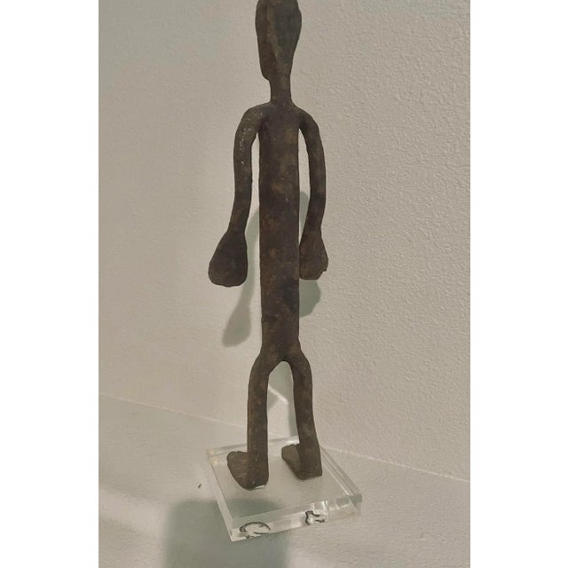 Dogan Tribe Style Figure Standing Made of Forged Iron, 15.5” High For Sale - Image 4 of 6