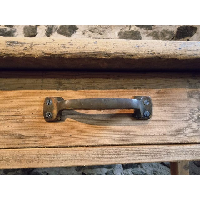 Antique French Drapers Table in Pine, 1890s For Sale - Image 9 of 18