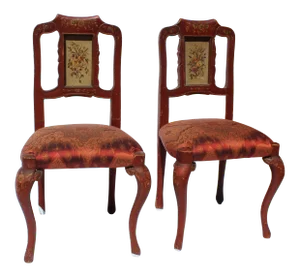 19th Century Italian Children's Chairs - a Pair