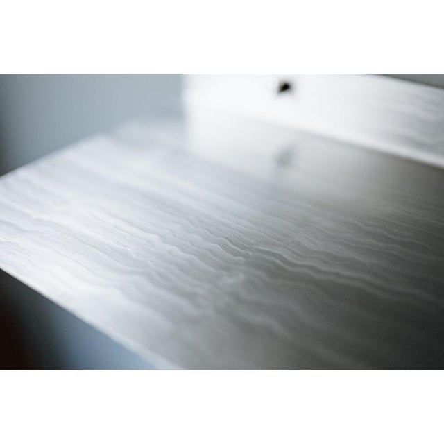 Wall Shelf in Brushed Stainless Steel by Form & Eisen For Sale - Image 4 of 10
