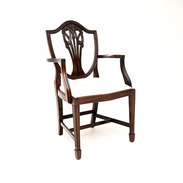 Shield Back Dining Chairs, 1930, Set of 10 For Sale - Image 4 of 11
