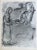 Chagall P20 Drawings for the Bible Rebekah Causes Jacob to Be Blessed by Isac For Sale