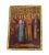 19th Century Russian Icon of Five Saints and the Mother of God 9" H For Sale - Image 4 of 6