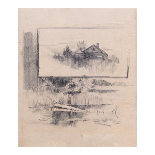 'Log Cabin' by Arthur Bowen Davies, New York Armory Show, Ashcan School, New York Museum of Modern Art, Art Institute of Chicago For Sale