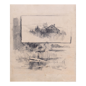 'Log Cabin' by Arthur Bowen Davies, New York Armory Show, Ashcan School, New York Museum of Modern Art, Art Institute of Chicago