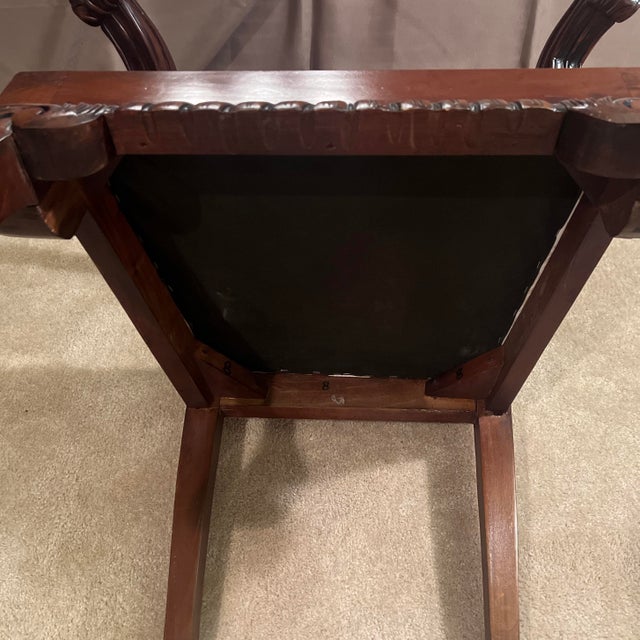 20th Century Chippendale Style Mahogany Chairs For Sale - Image 12 of 12