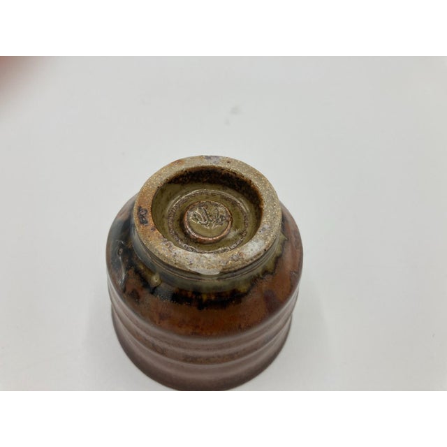 1960s Vintage Studio Pottery Eric Norstad Yunomi Japanese Teacup For Sale - Image 5 of 6