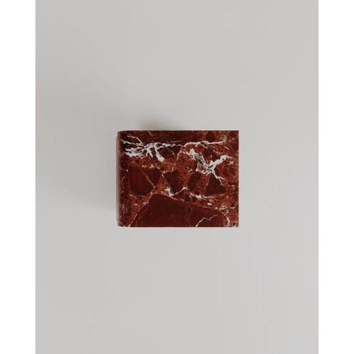Travertino Silver Marble Prae Stool by Esther Knopfler For Sale - Image 12 of 18