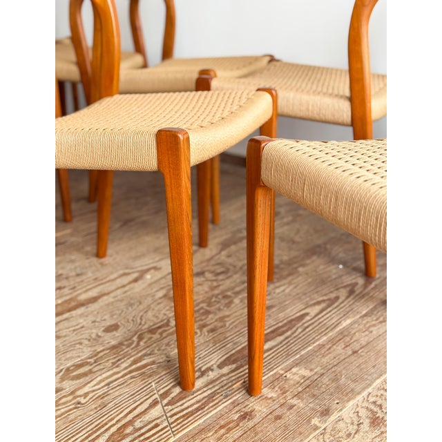 Model 71 Dining Room Chairs by Niels O. Møller for J.L. Møllers, Set of 10 For Sale - Image 10 of 18